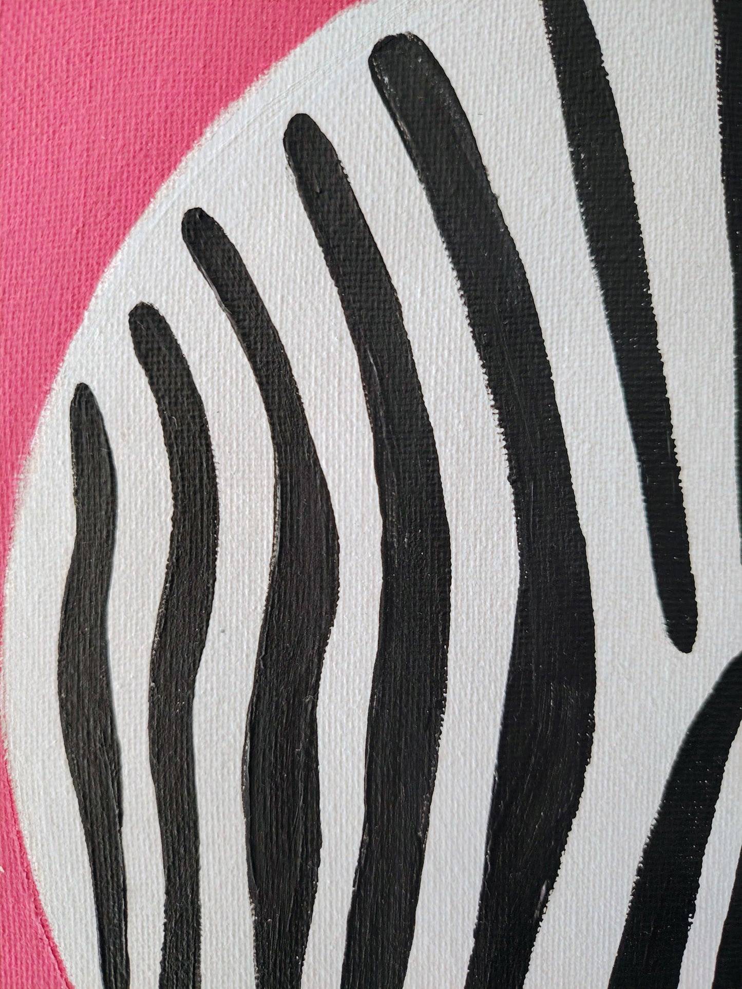 Détail de la peinture KOA Motifation 5, motifs abstraits colorés et composition graphique contemporaine