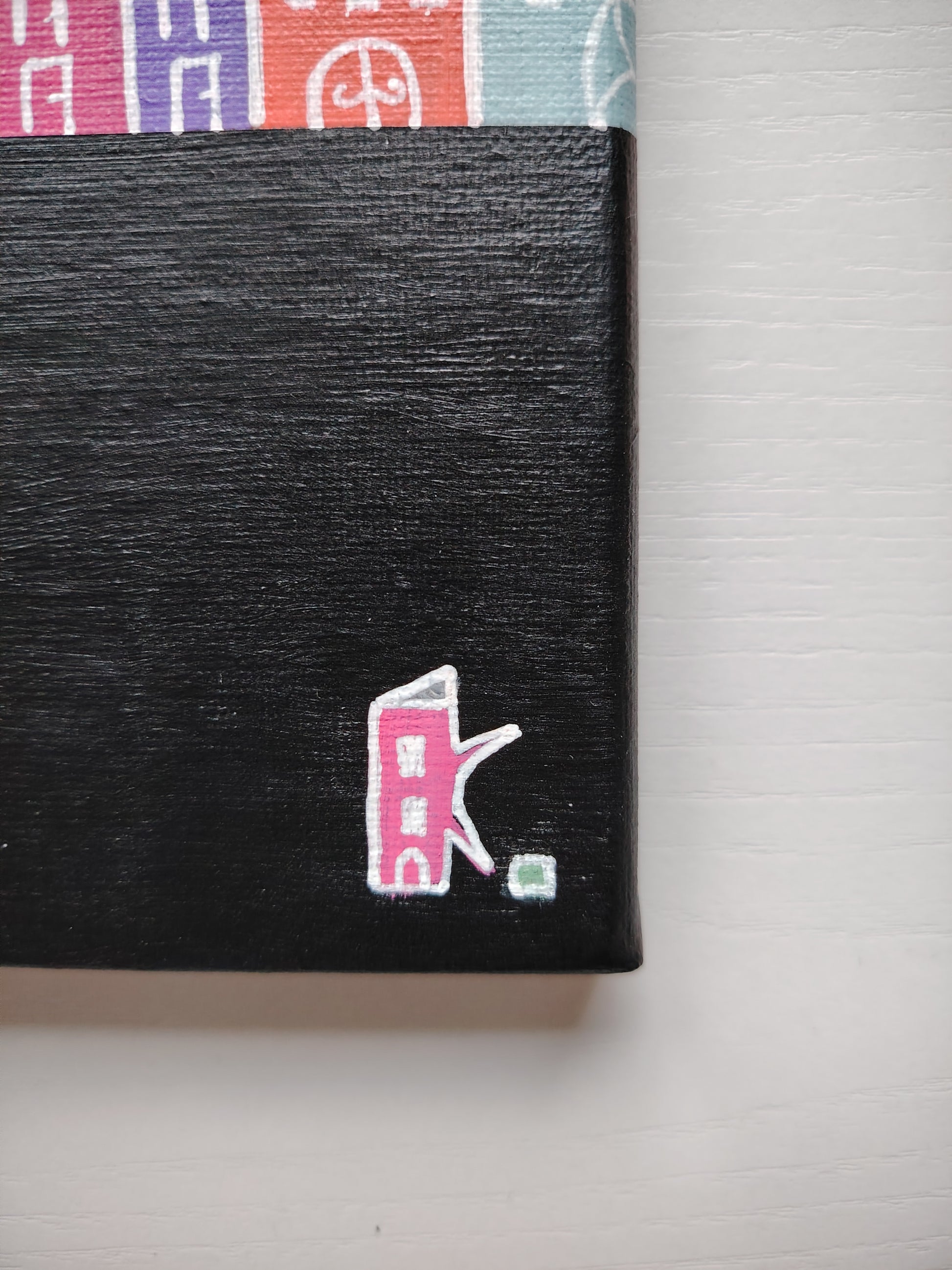 Signature de l’artiste KOA sur l’œuvre Homes avec certificat d’authenticité