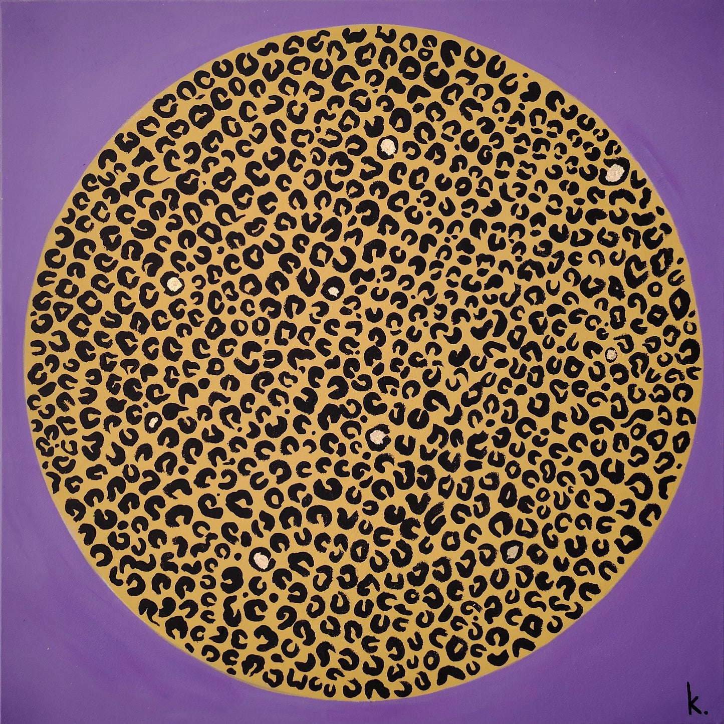 Œuvre originale KOA Motifation 2 peinture acrylique sur toile art contemporain abstrait pop graphique 2025