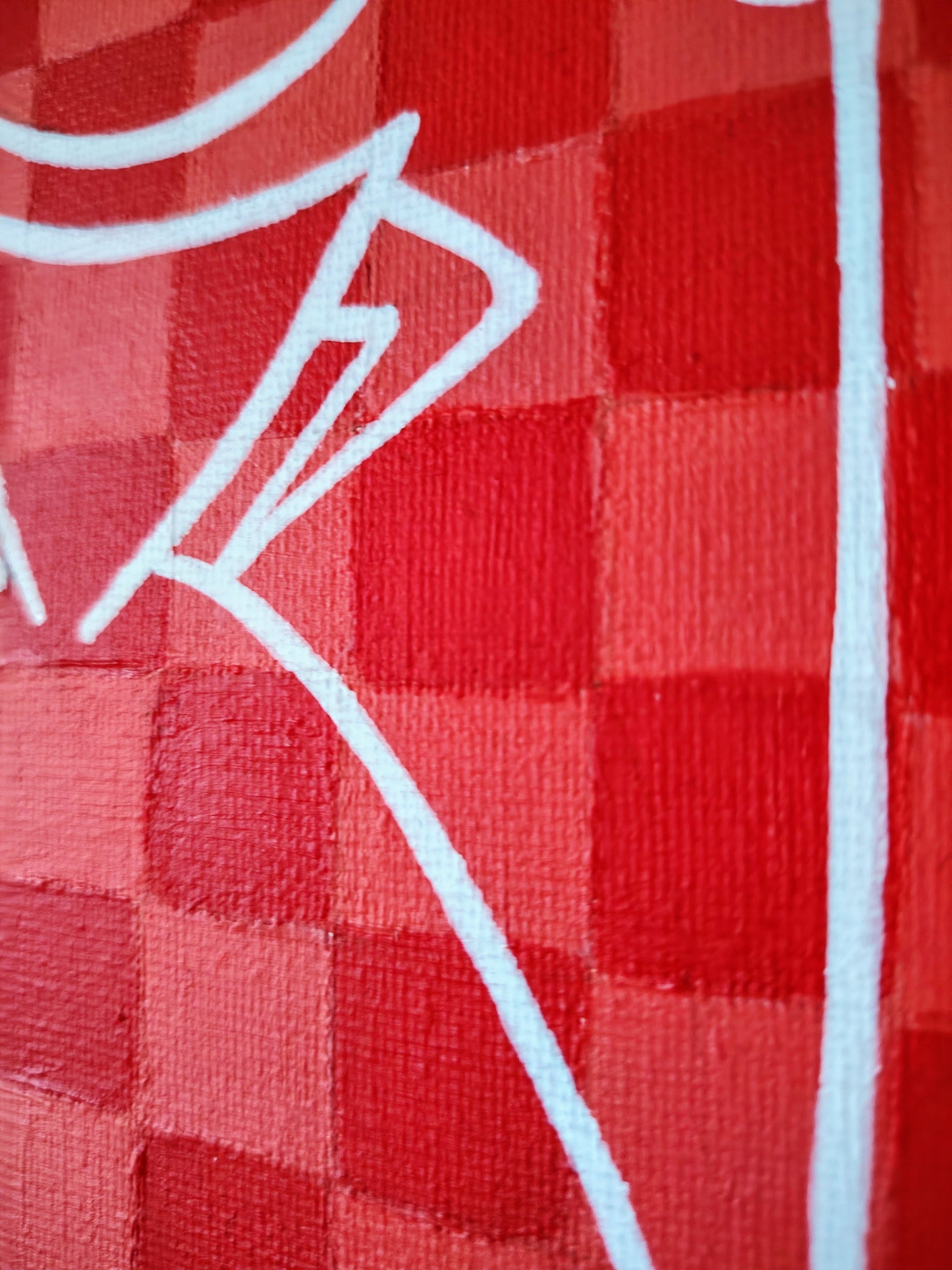 Peinture acrylique moderne et graphique sur toile originale créée par KOA