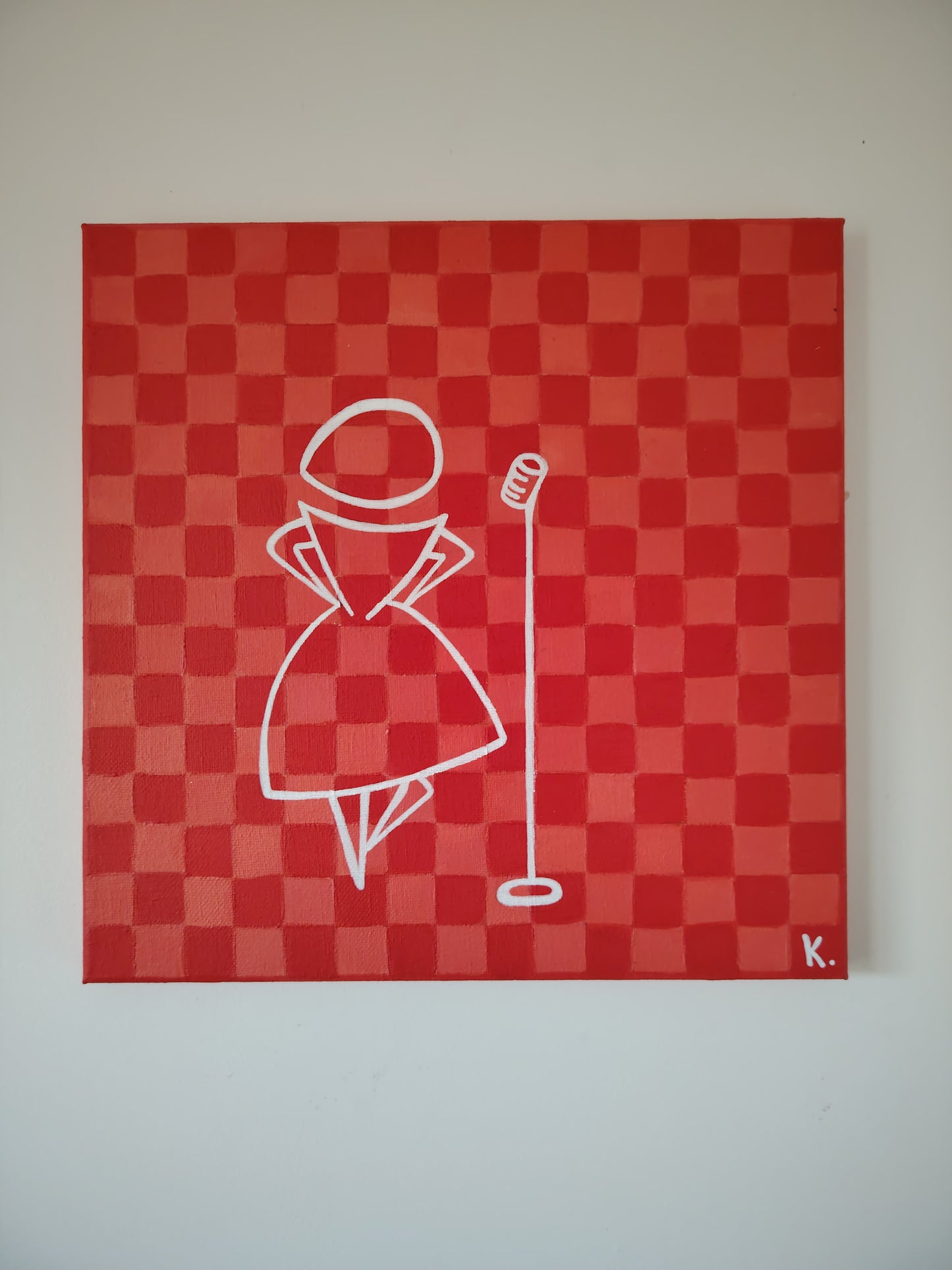 Tableau design contemporain pop art aux formes simples et contrastées de KOA