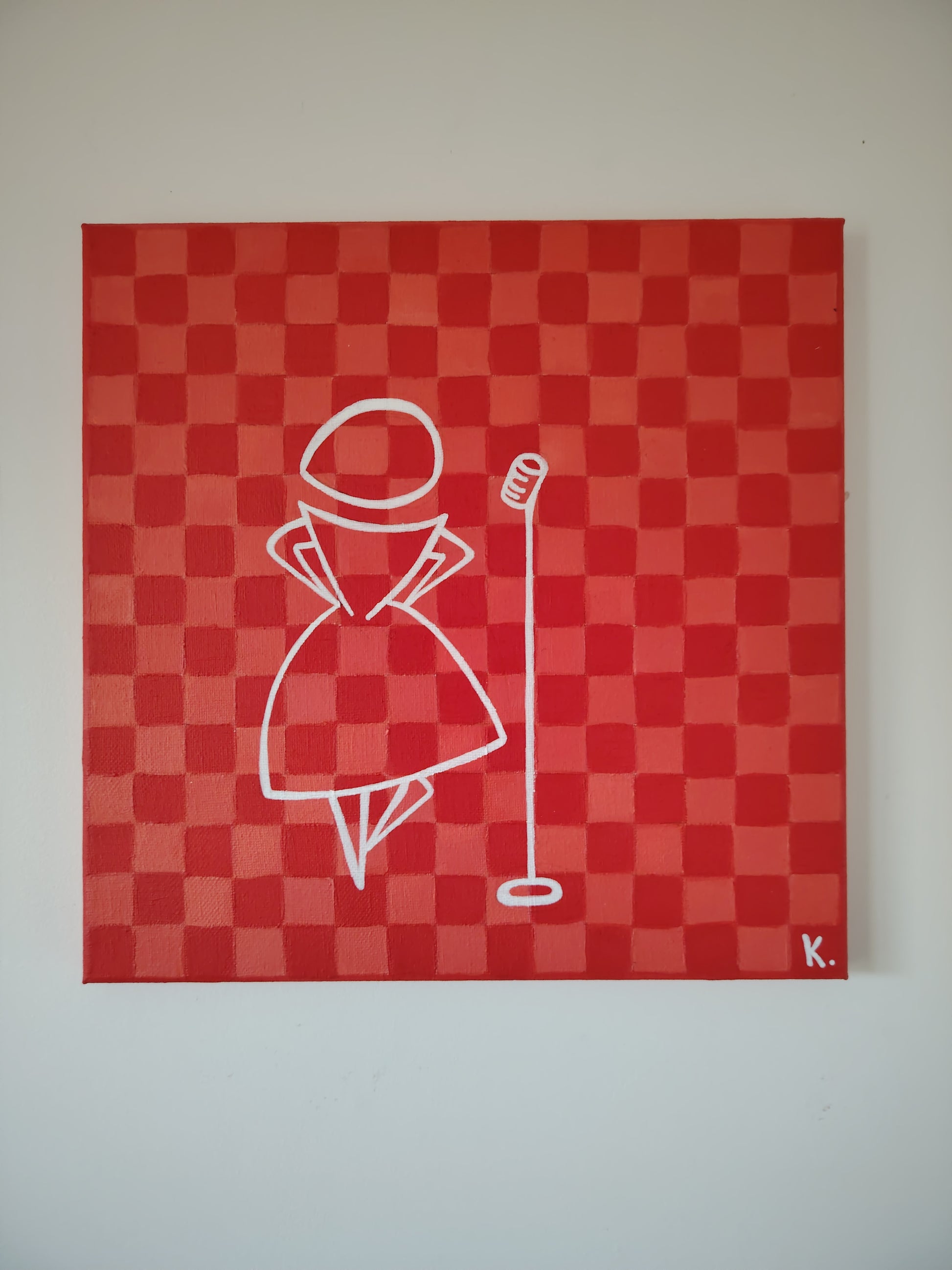 Tableau design contemporain pop art aux formes simples et contrastées de KOA
