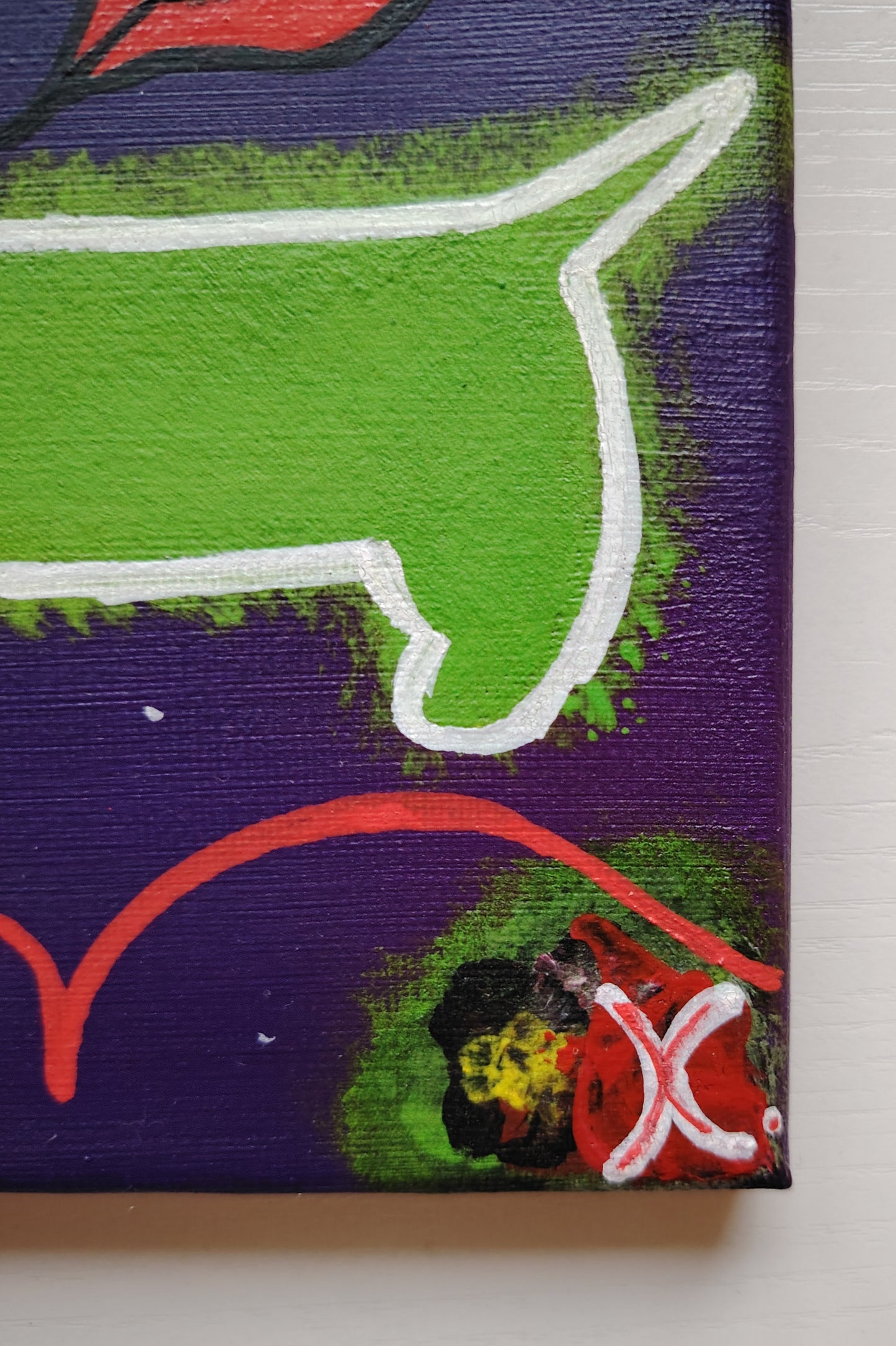 Signature de l’artiste KOA sur l’œuvre The Joker avec certificat d’authenticité