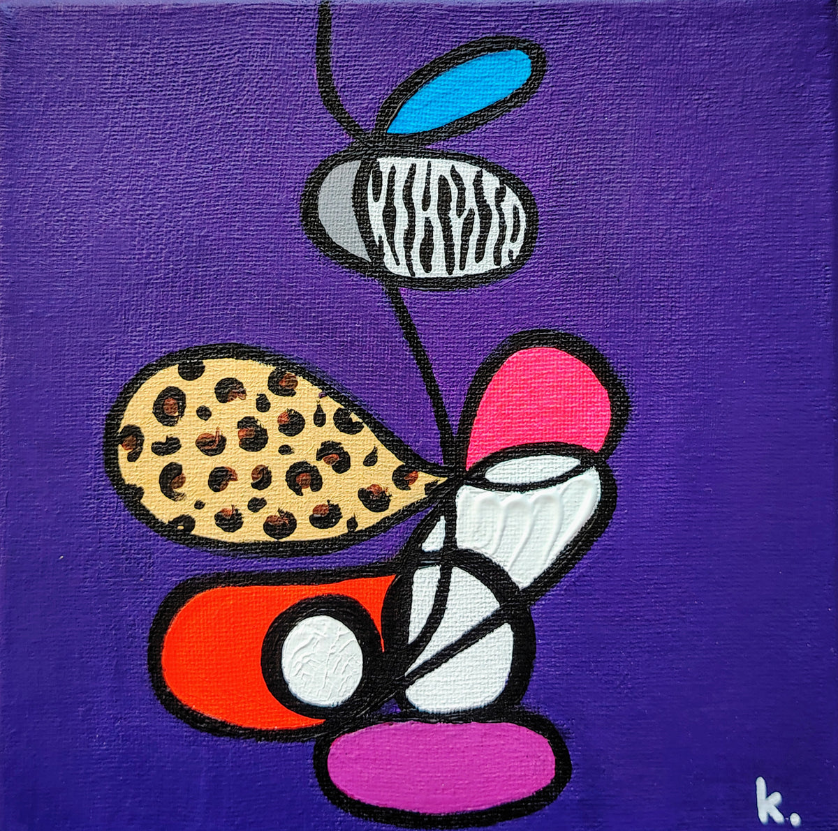 Oeuvre originale Existe de l'artiste pop contemporain KOA réalisée en 2026